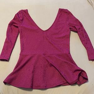 Purple Peplum Top from Forever 21